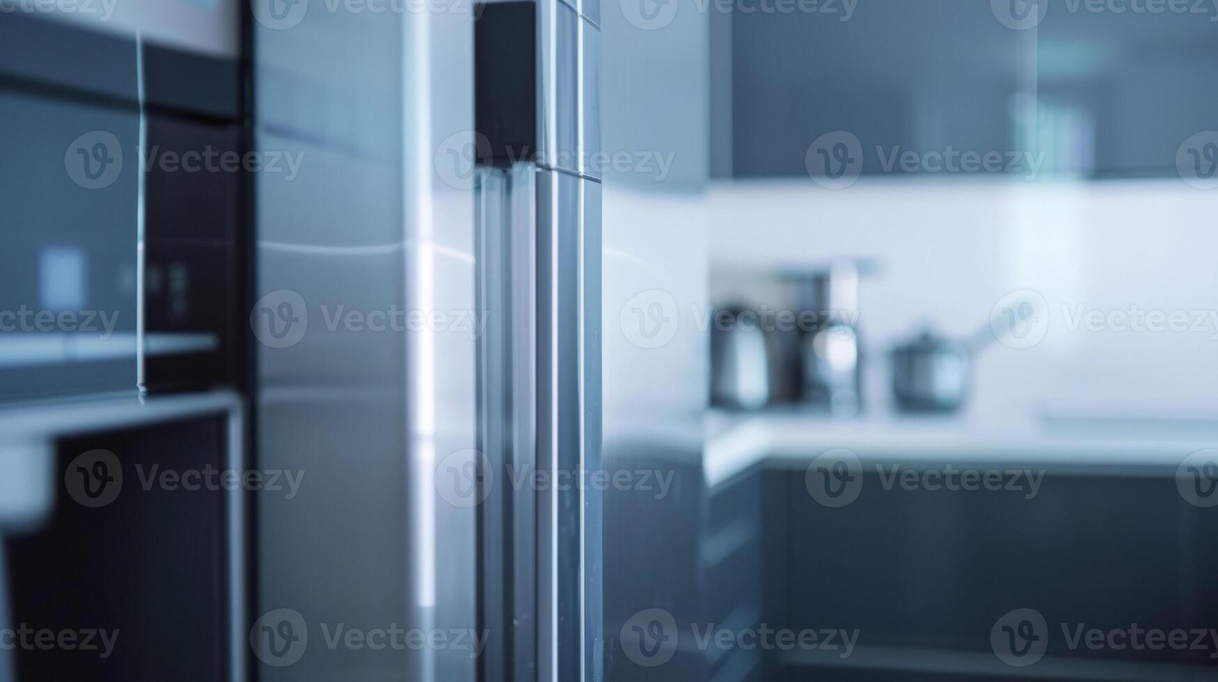 The hum of the fridges motor a constant background noise in the kitchen photo