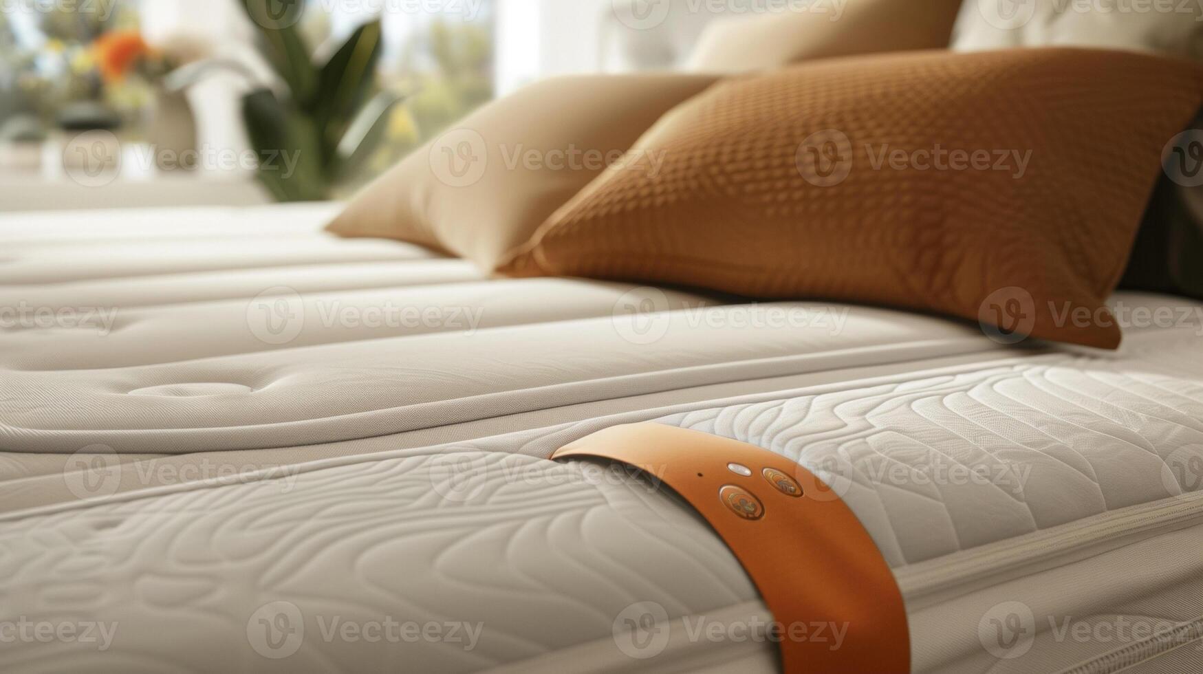A detailed shot of the dual control feature allowing each side of the bed to have a separate temperature setting for personalized comfort photo