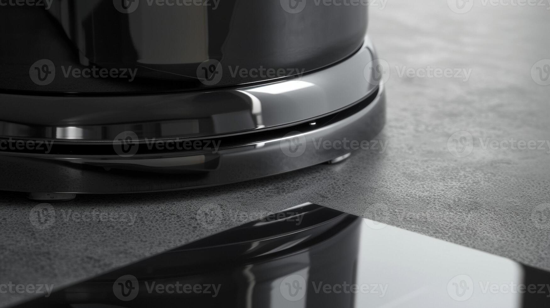 The sleek and modern design of a blenders base with a glossy finish and minimalist aesthetic photo
