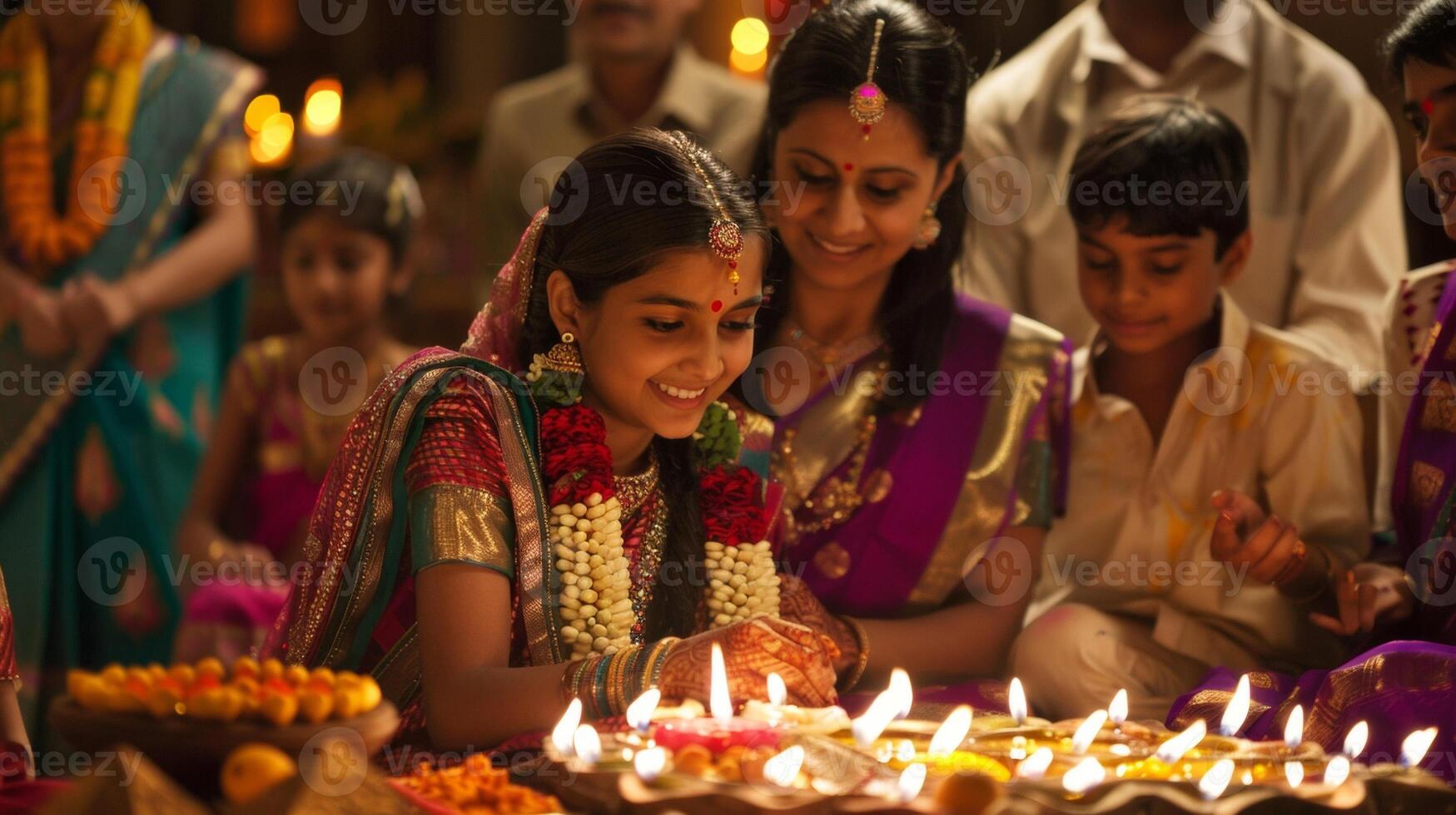 The exchange of gifts and sweets a loved ones is a common tradition during Diwali as a symbol of love and togetherness photo