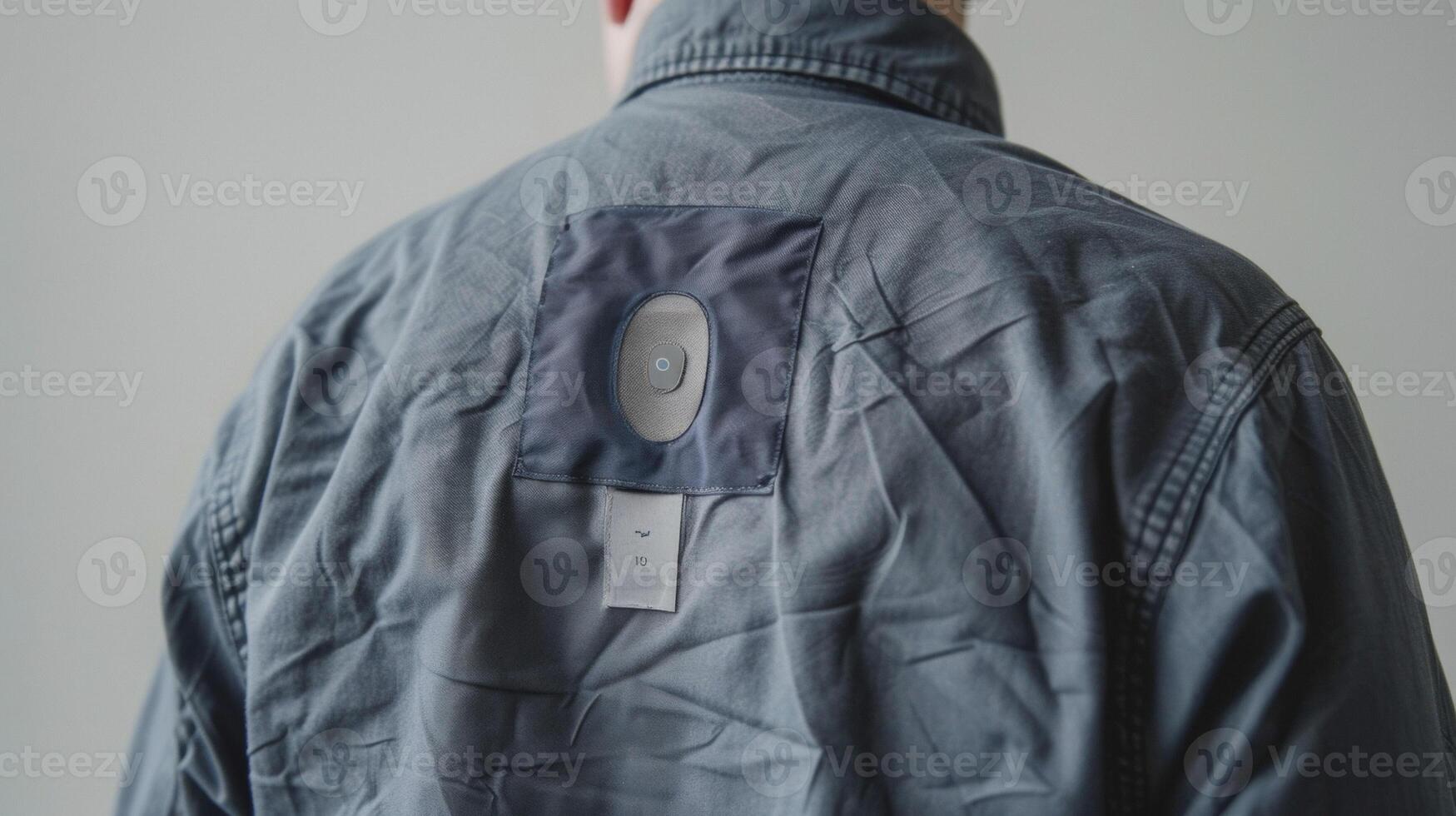 A small discreet patch on the back of a shirt that tracks body temperature and sends alerts for fever or hypothermia photo