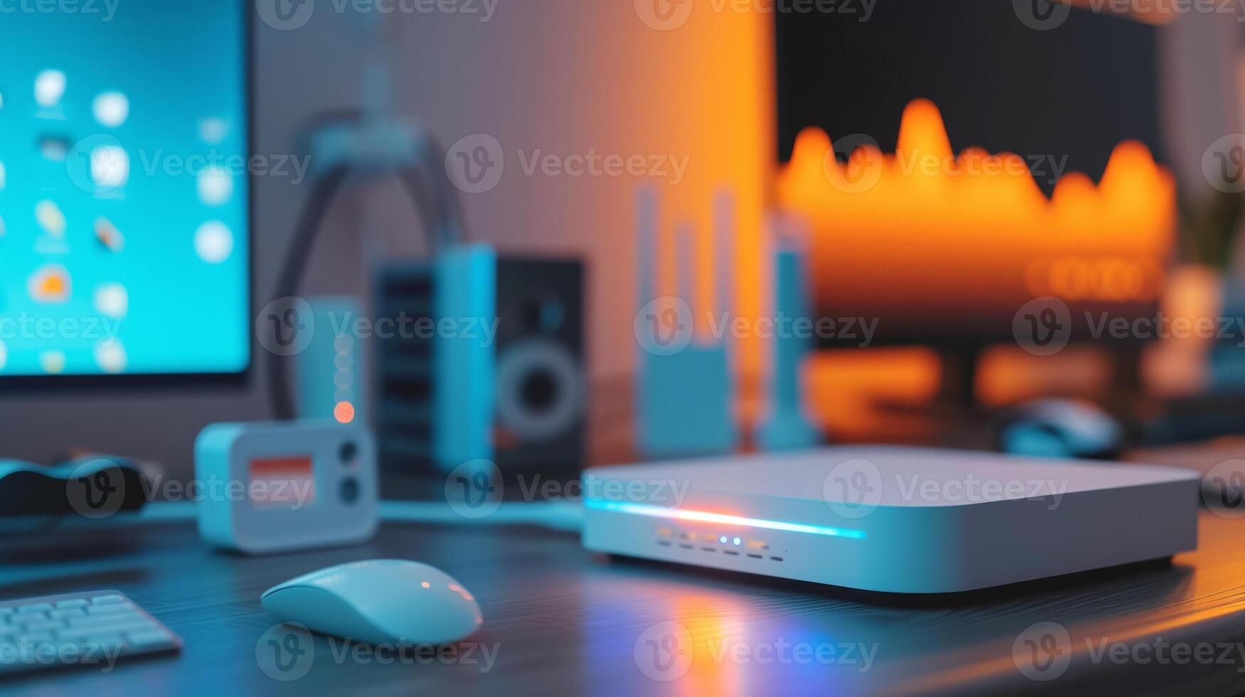 A closeup of a stateoftheart 5G router being embled and integrated with various smart home devices showcasing the potential for seamless automation and connectivity in th photo