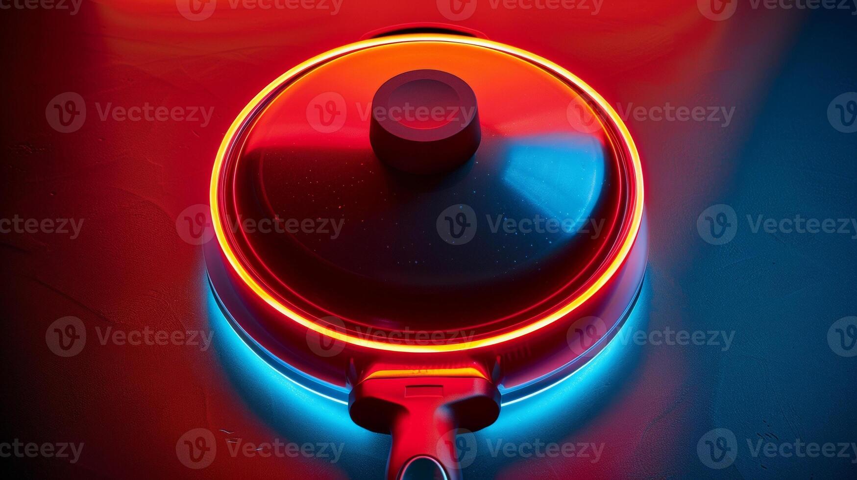 A topdown view of the electric skillets wide cooking surface perfect for large meals or multiple dishes photo
