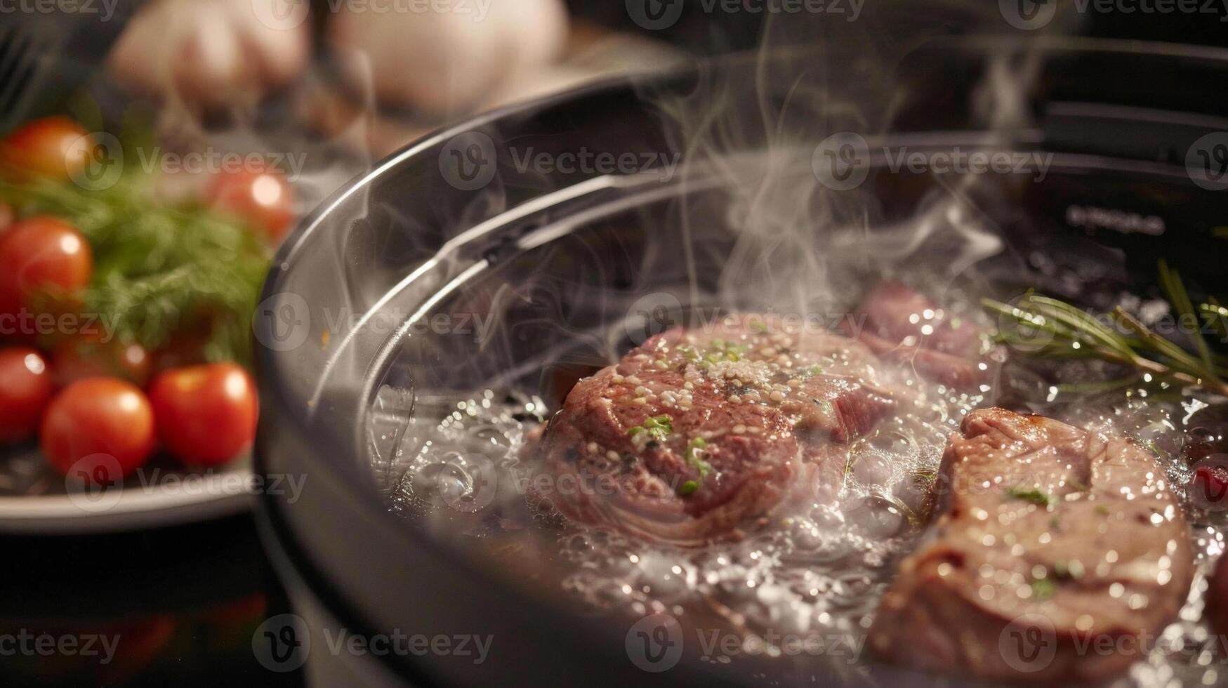 The sous vide cookers precision cooking capabilities producing perfectly tender and evenly cooked meals every time photo