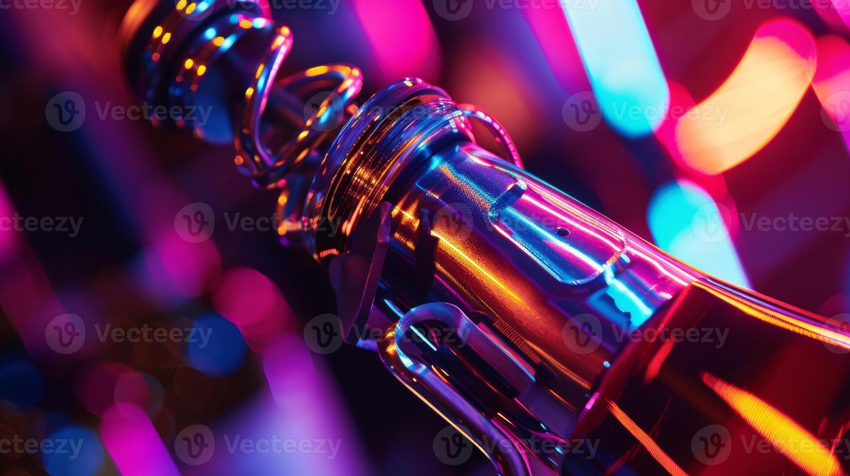 A transparent window on the front of the wine or revealing the rotating corkscrew mechanism inside photo