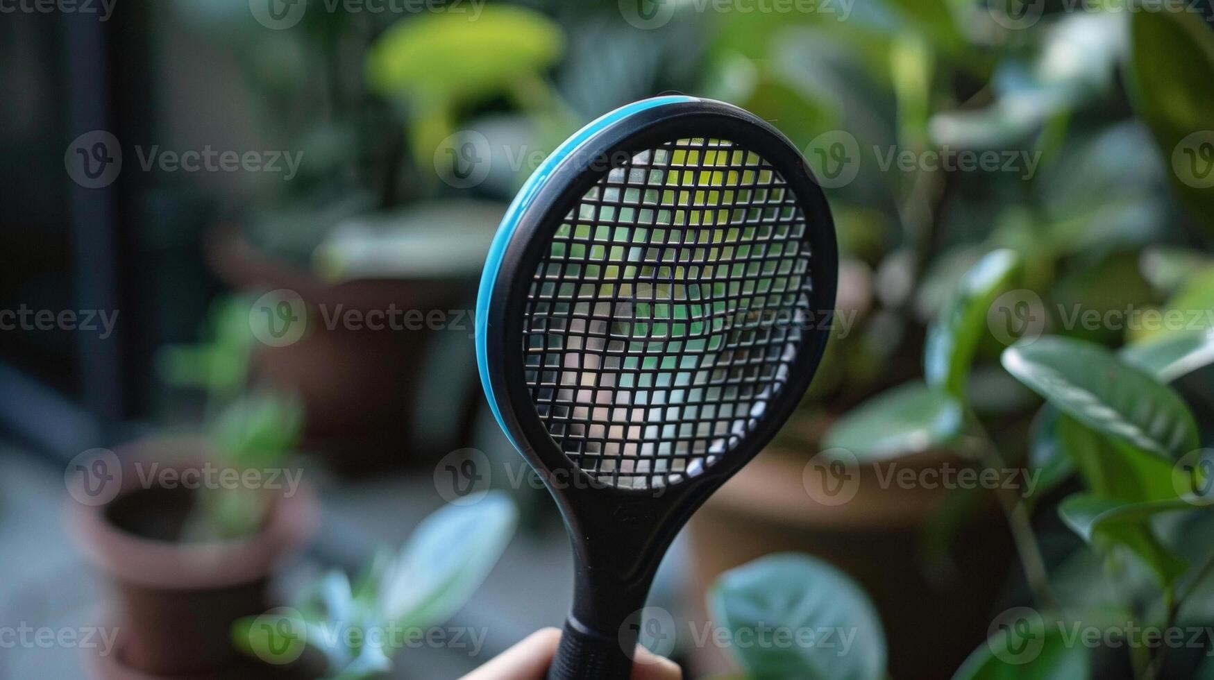 The electric fly swatter is not only effective against flies but also other pests like mosquitoes and gnats photo