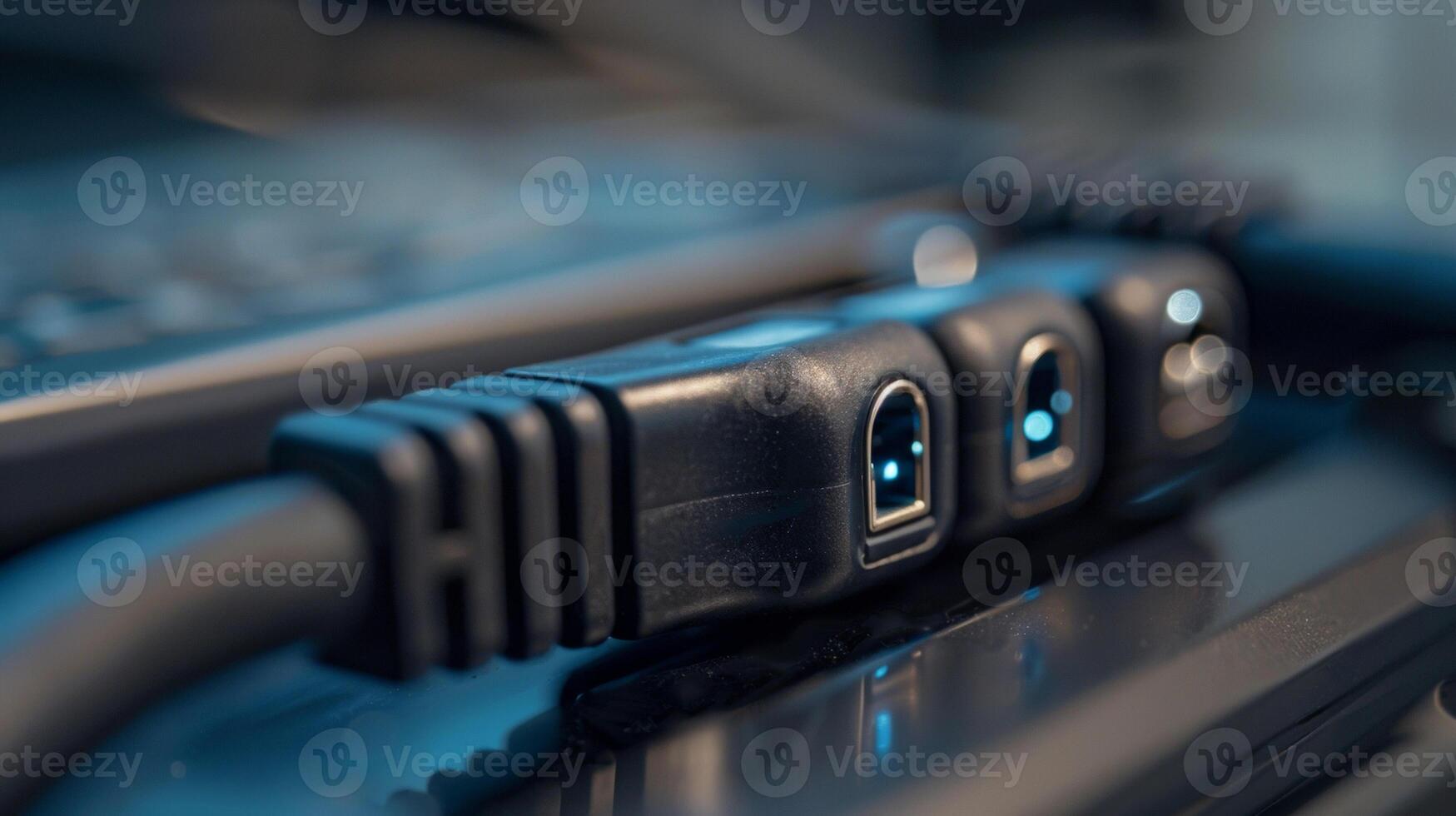 A macro shot of the charging port allowing for convenient and cordfree operation photo