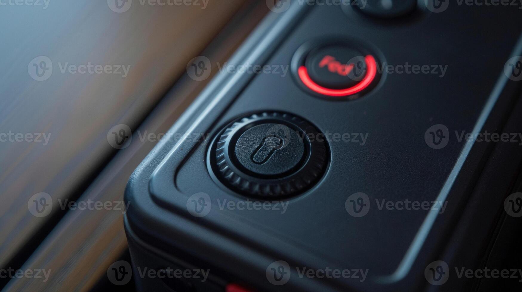 Upclose shot of the key finders labeled buttons including find and cancel options photo