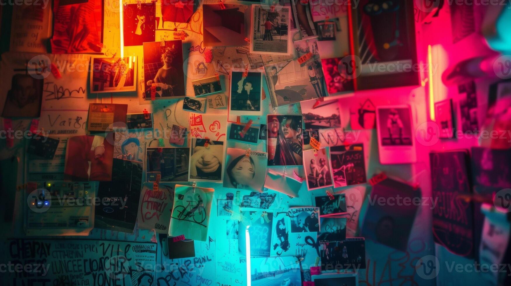 A colorful array of magnets and photos decorating the fridges surface reflecting the personalities of those who use it