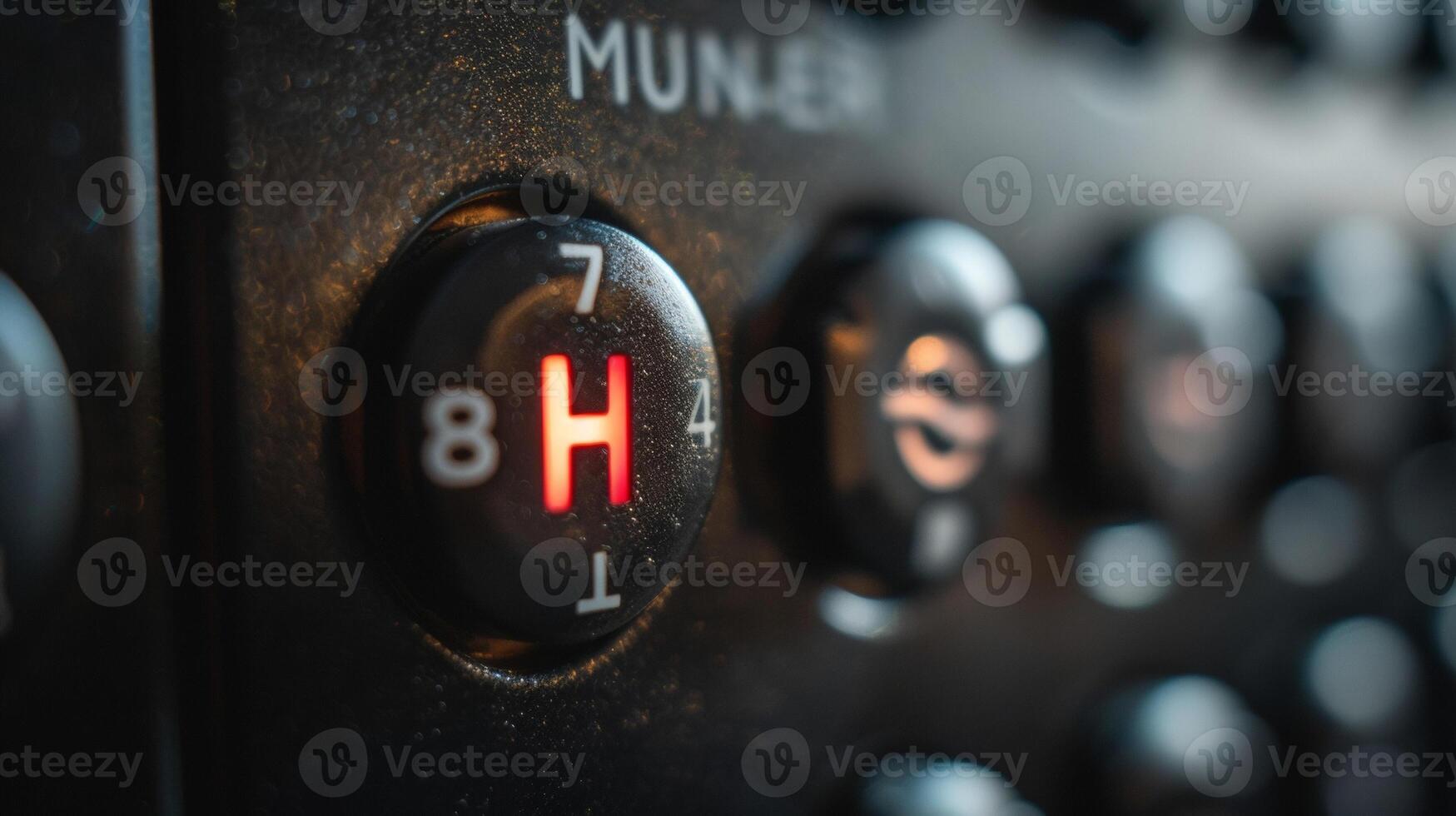 A zoomedin image of the power switch clearly labeled with on and off options photo