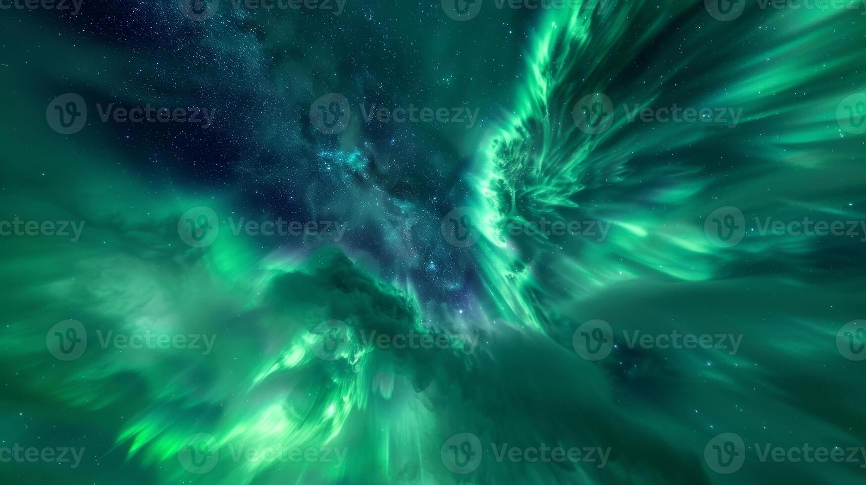 A breathtaking display of celestial fireworks lights up the Arctic night as the Northern Lights perform their dazzling dance photo