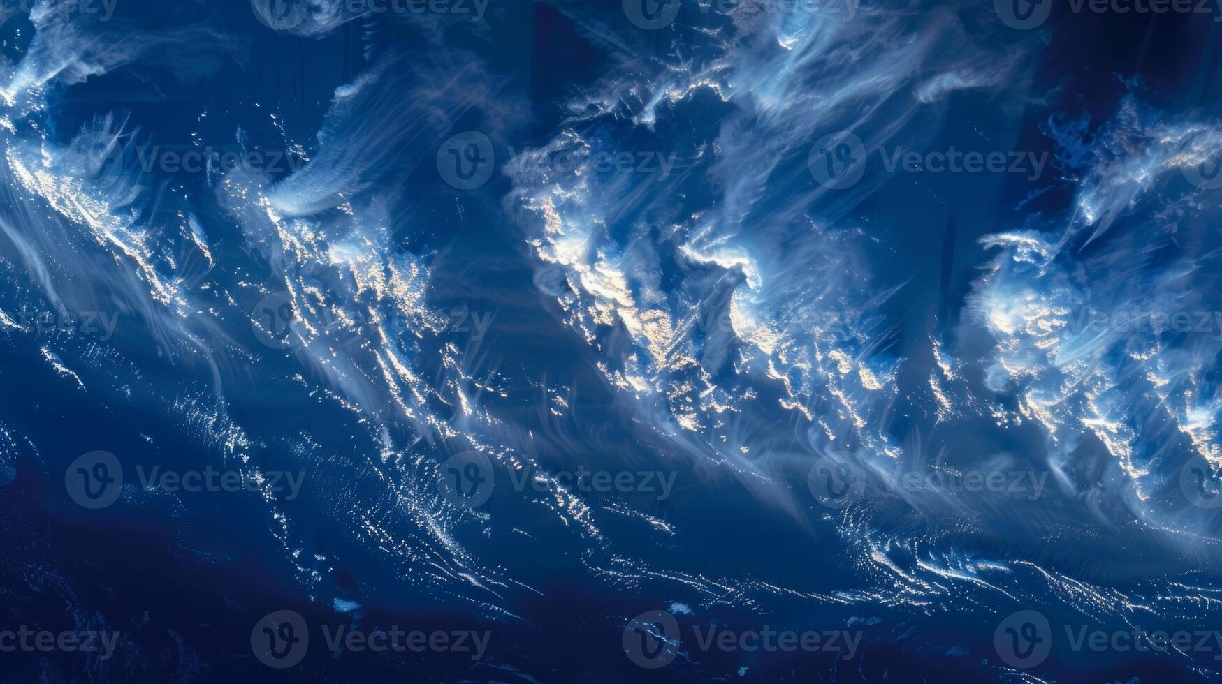 A satellite image of Earths atmosphere highlighting the intricate patterns formed by gravity waves photo