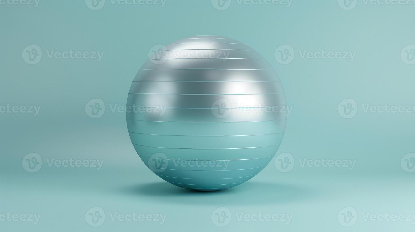 Clean and minimalist blank mockup of a branded exercise ball ideal for promoting a fitness brands message or logo photo