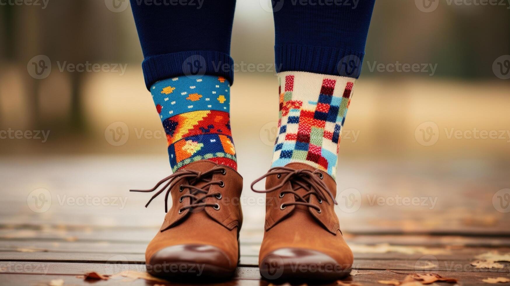 A closeup of a couples intertwined feet, with one foot wearing a pixelated sock and the other wearing a traditional sock, showing the fusion of traditional and digital elements in modern photo