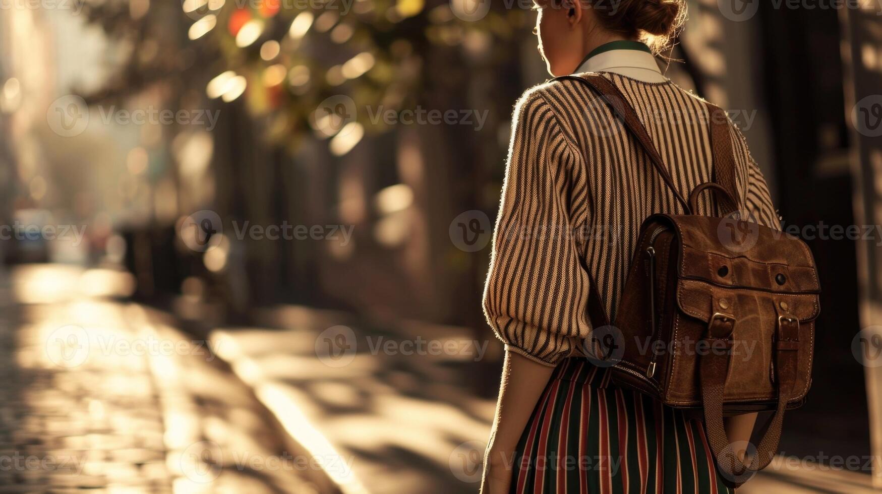 Preppy Perfection Show off your preppy side with a puttogether look featuring highwaisted pleated trousers and a striped varsity cardigan. Complete the look with loafers and a vintage photo