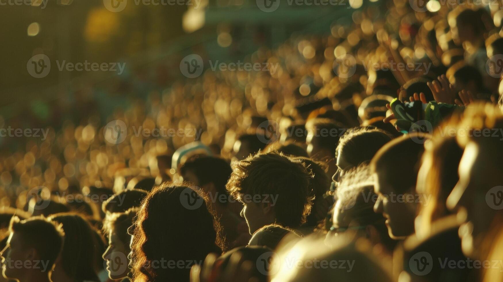 The buzz of anticipation and the pulse of the crowd mirroring the action on the field with each wave photo