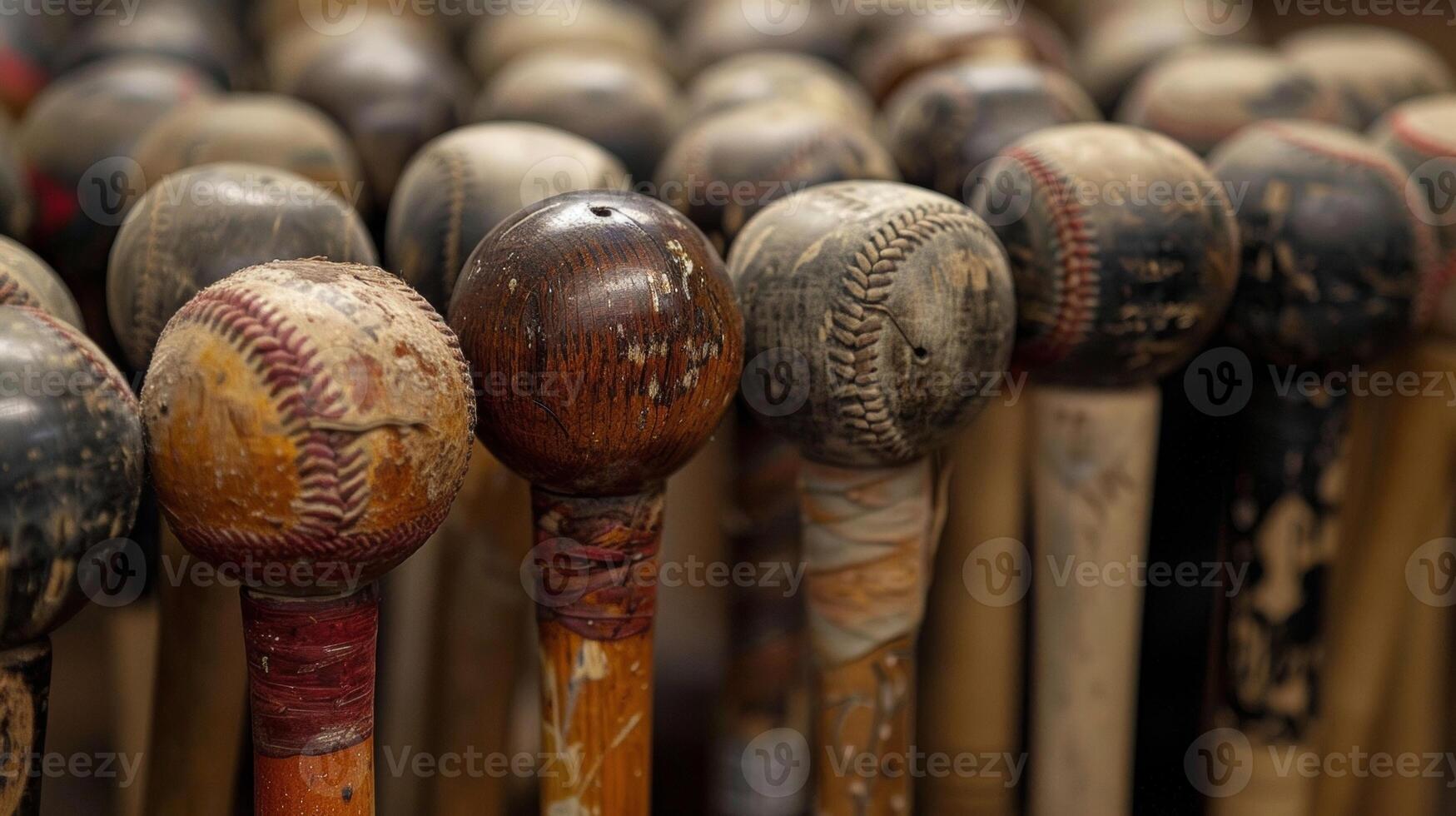 The sound of excited chatter and the distant crack of wooden bats hitting baseballs photo