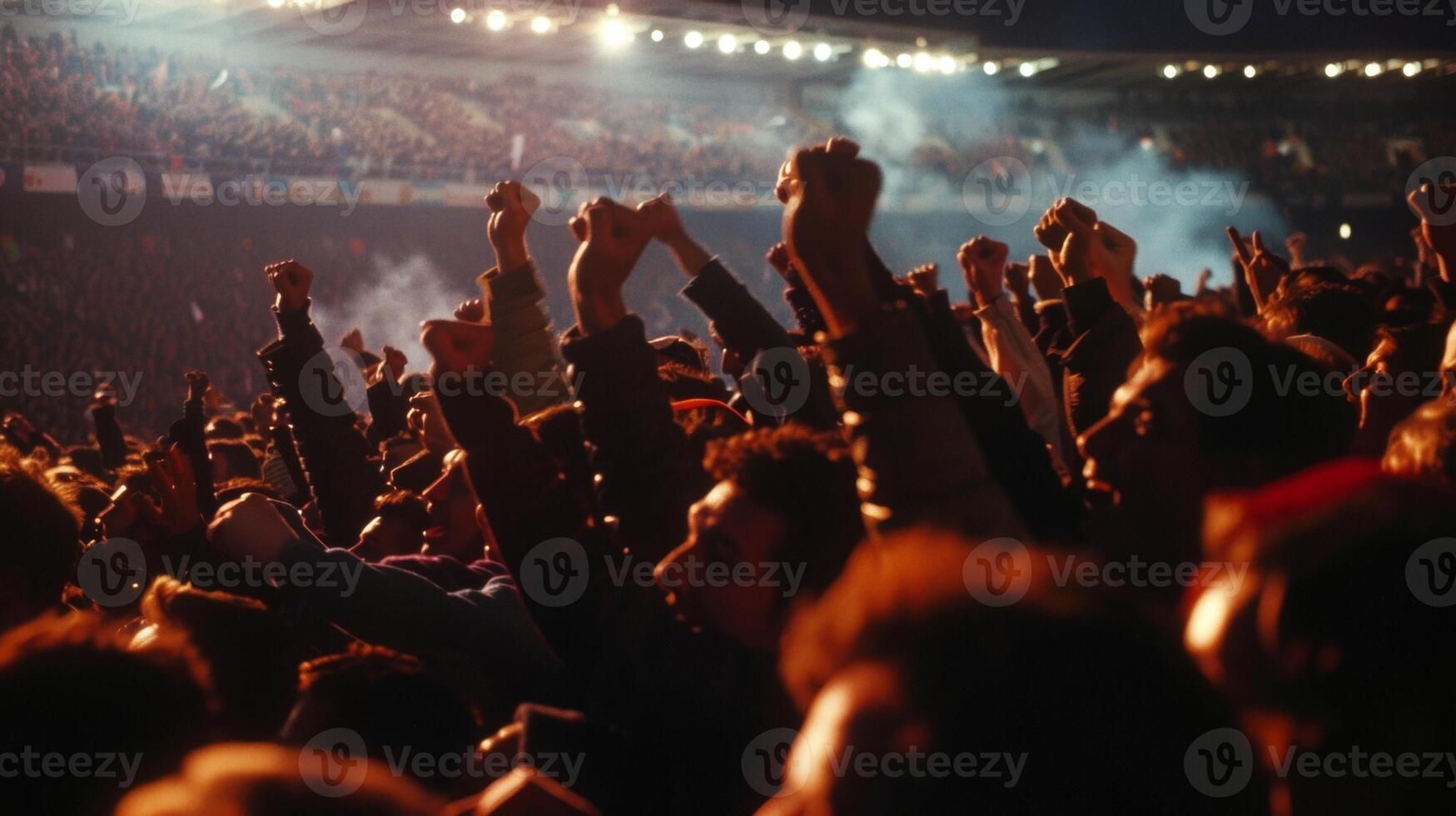 The passionate chants and songs of fans fill the stadium creating a sense of unity a supporters photo