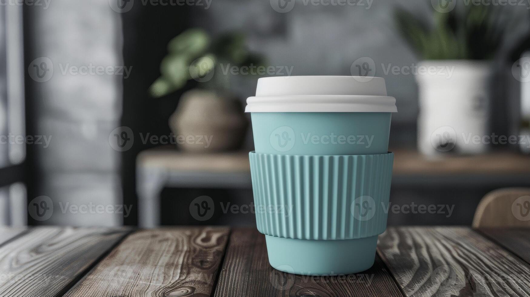 Want to stand out Try this unique handleless cup mockup with a customizable silicone grip photo