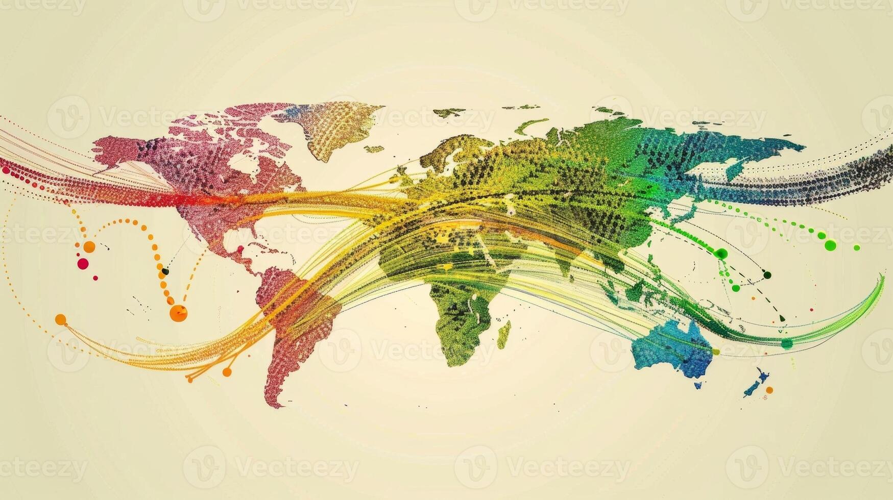 A chart displaying the top countries involved in biofuel trade with arrows showcasing import and export flows between regions. photo