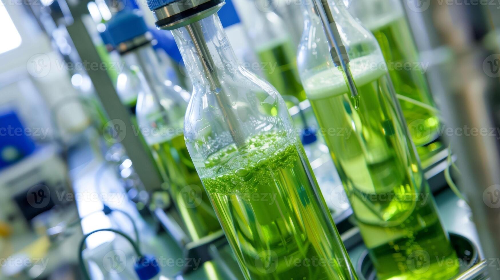 A group of researchers carrying out experiments in a laboratory setting studying various techniques and ods for enhancing the efficiency and yield of hybrid thermochemical extraction photo