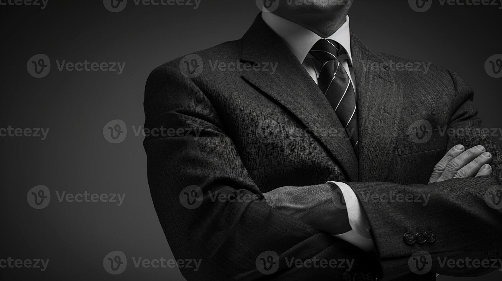 The politicians portrait exudes a strong aura of selfassurance and dominance. Their spotless suit and regal pose demonstrate their unwavering confidence in their abilities to lead photo