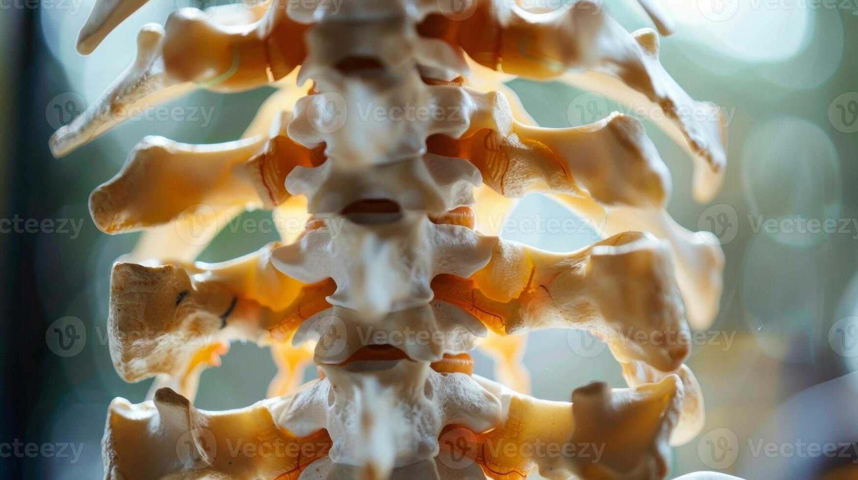 The strong straight spine is the backbone of the body providing stability and structure much like the steel beams in a modern highrise building. photo