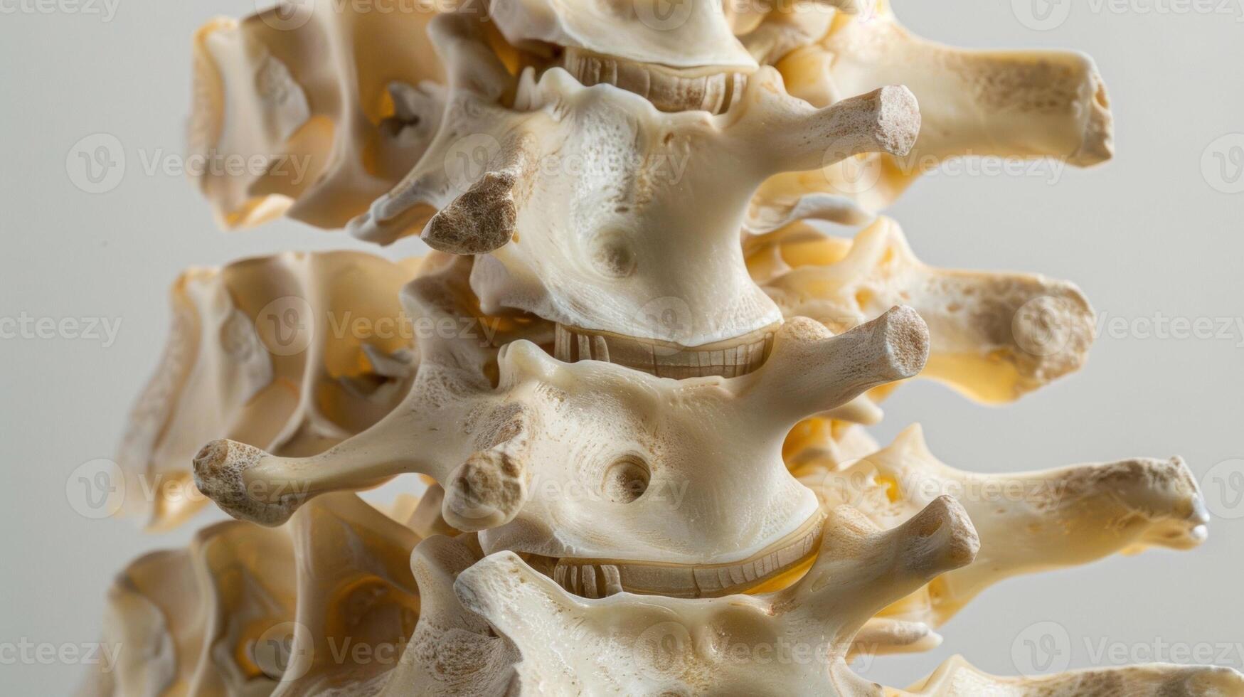 The unique shape and structure of the spine serving as the central pillar of the body make it a true work of art worthy of admiration and appreciation. photo