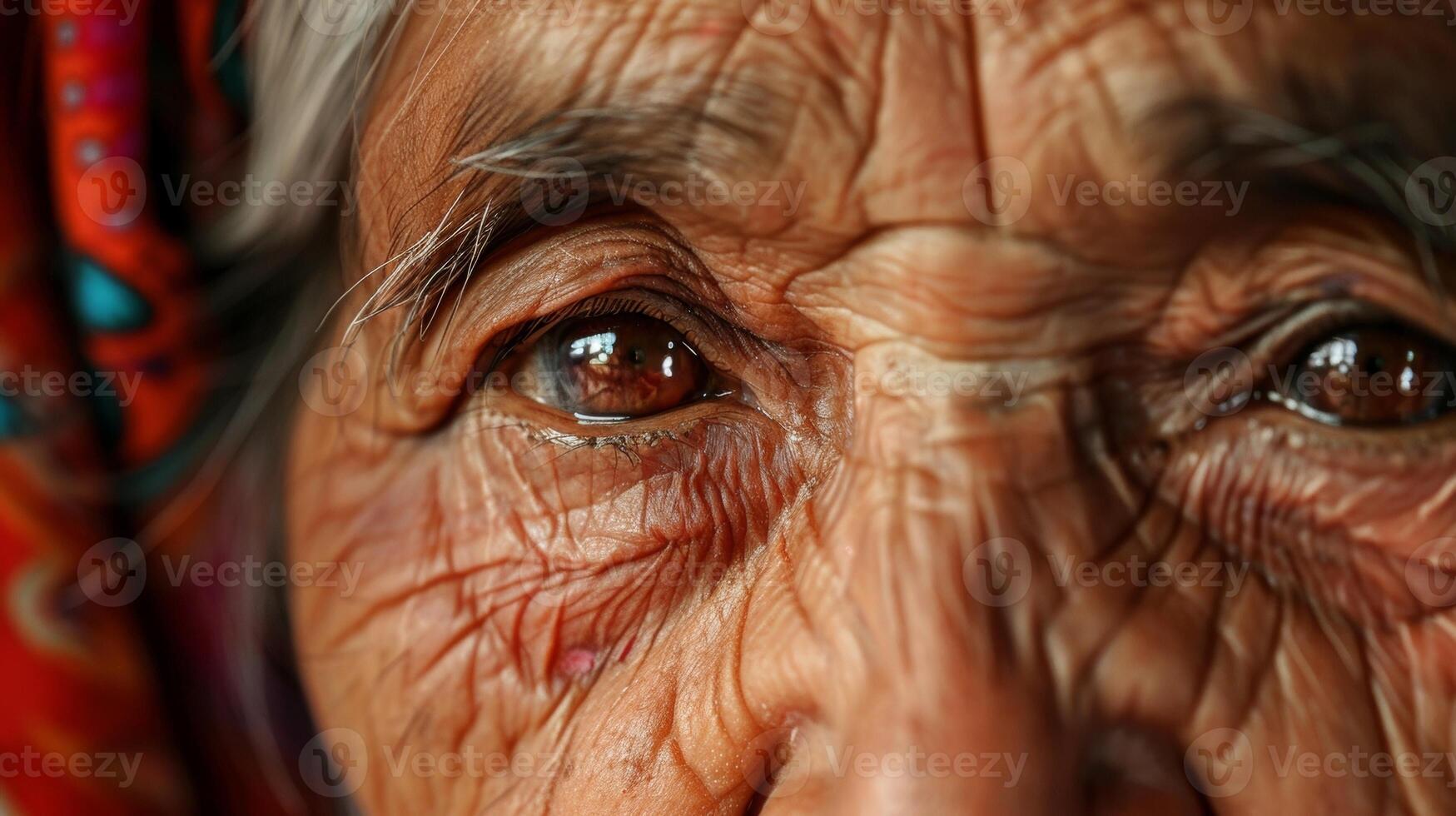 Her wrinkles were not a sign of fading beauty but rather a representation of a life fully lived. photo