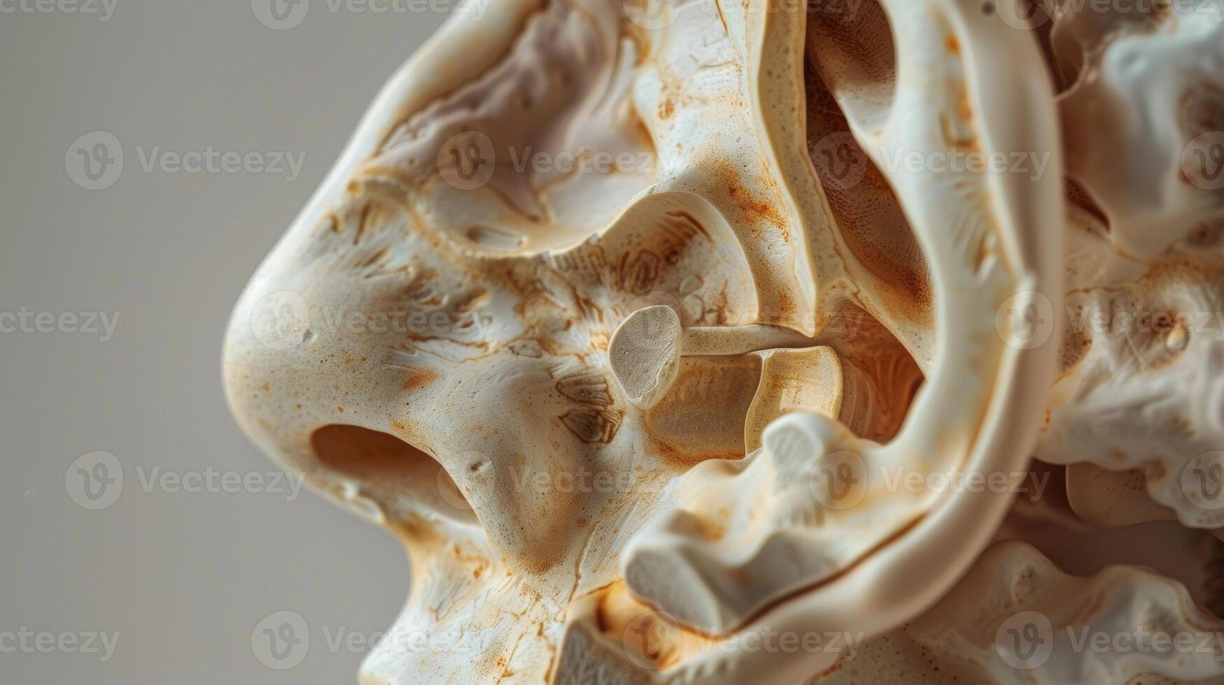 The cartilage of the ear strong and resilient a reminder of how it has withstood the test of time. photo