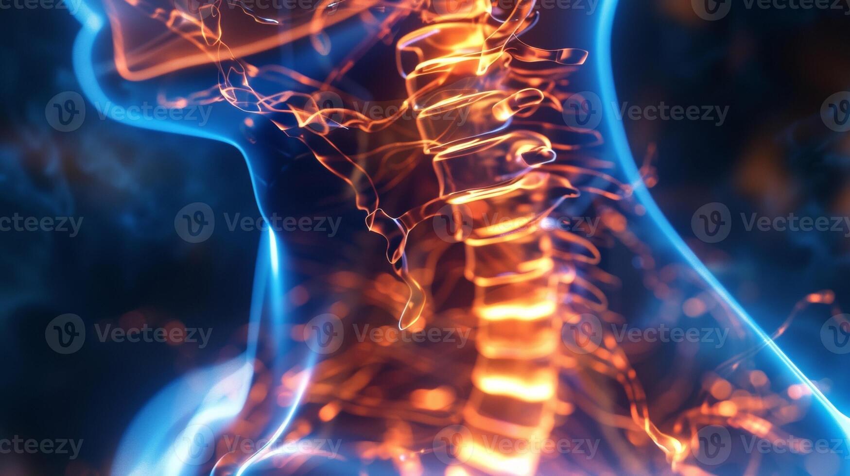 The rhythm of life is encapsulated in this closeup of a pulsing neck its vitality on full display. photo
