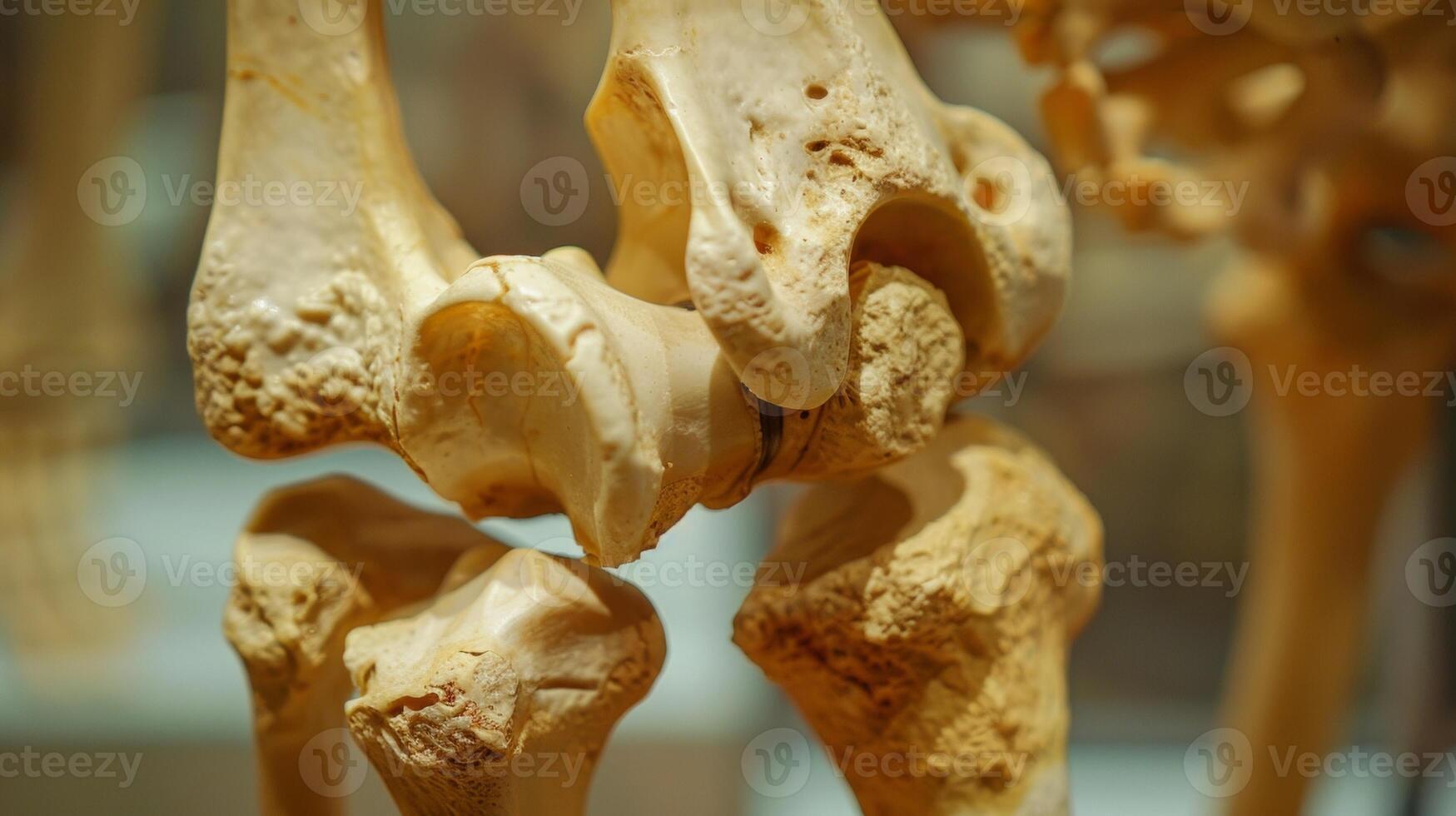 el fuerte Derecho huesos de el espinilla un secundario columna para el cuerpos peso. foto