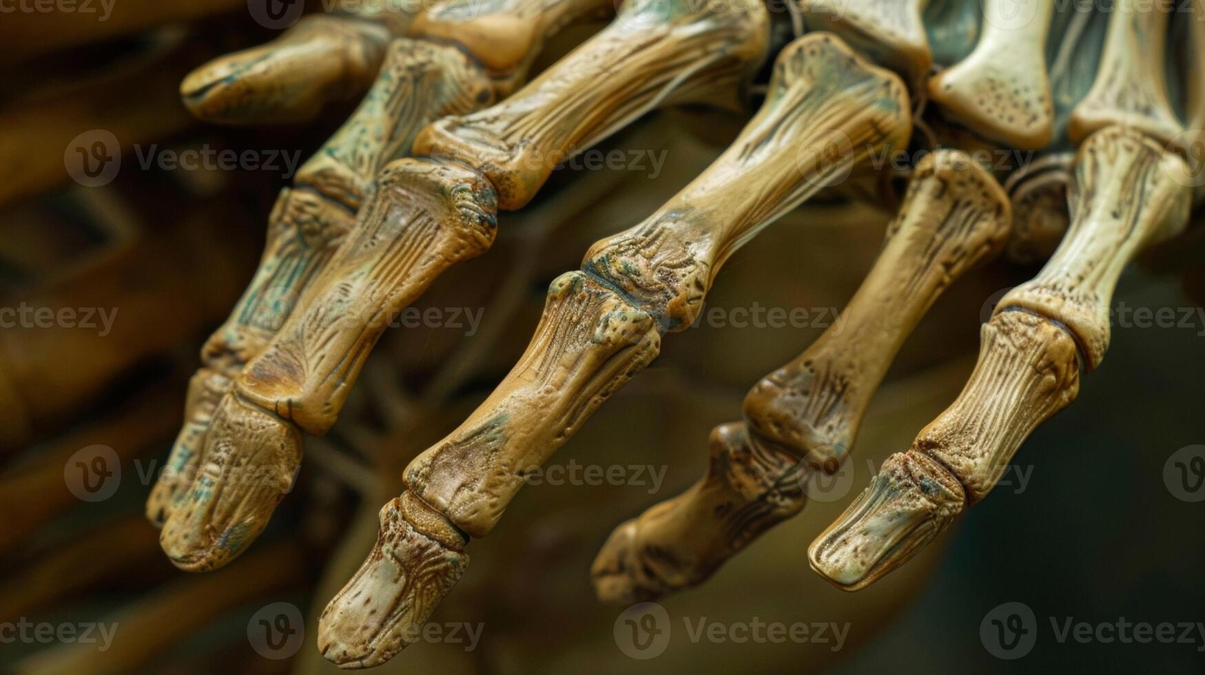 The precise placement of the hand bones allowing for intricate and skilled movements. photo
