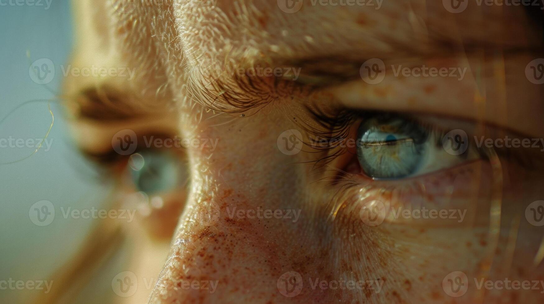 A flicker of sorrow flashes across the eyes soon rep by a neutral expression. photo