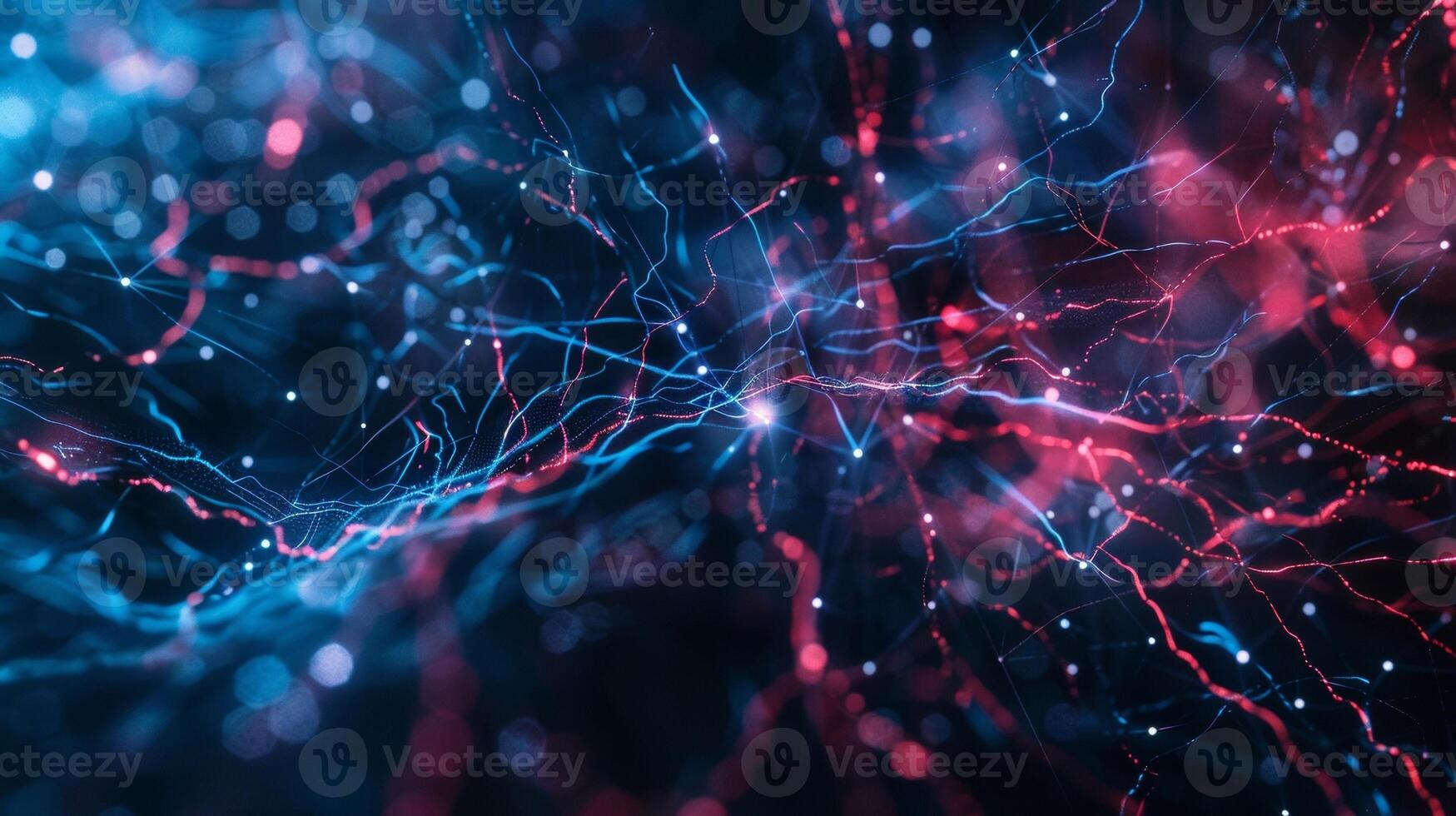 A closer look reveals a complex network of thin blue and red lines a mesmerizing sight that follows the rhythm of the heartbeat. photo