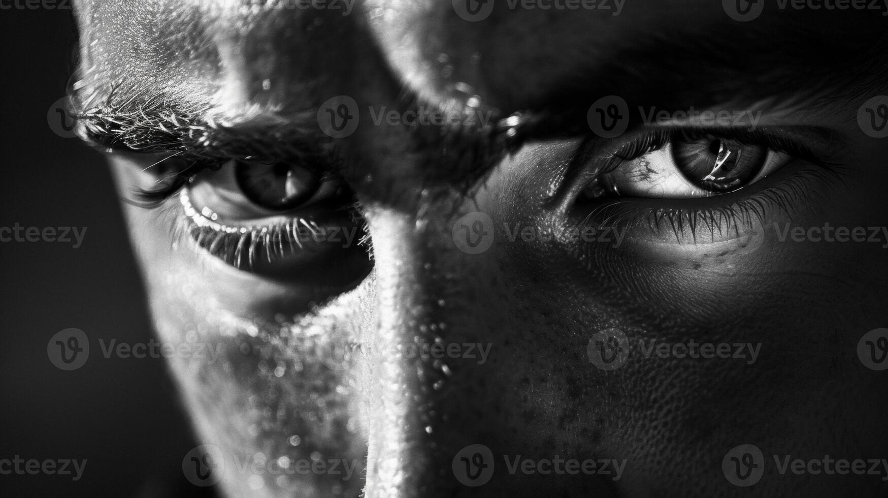 His eyes narrowed into thin slits as he worked through the problem with all his focus and energy. photo