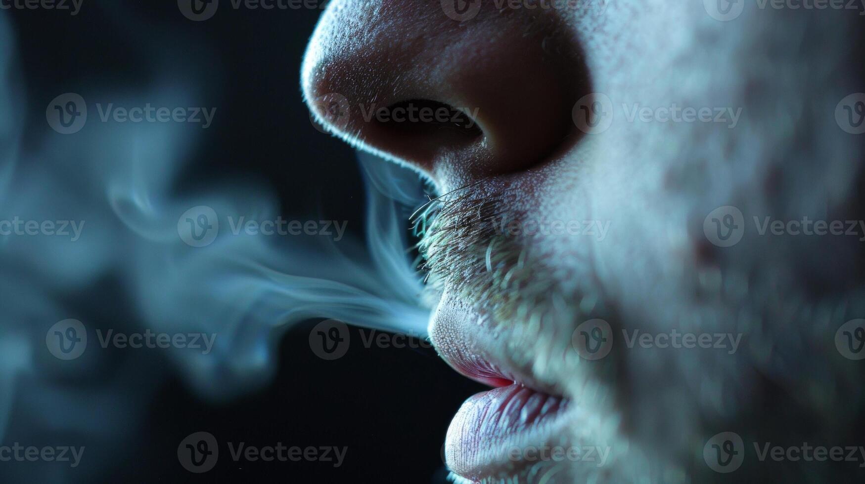 The delicate fluttering of nostrils inhaling lifes essential force. photo