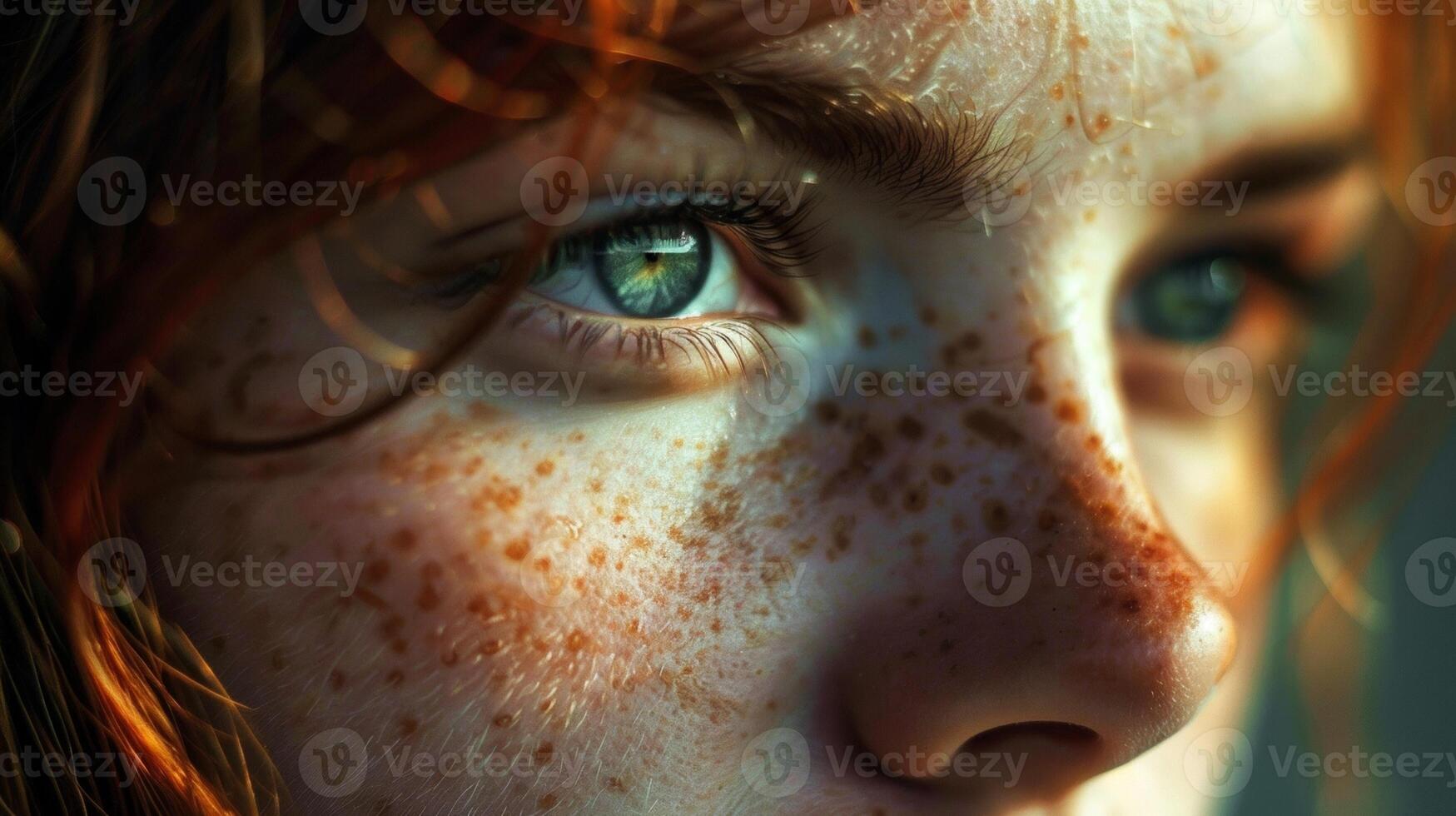 Her freckles seem to travel in their own paths creating a personal constellation that tells a story only she knows. photo