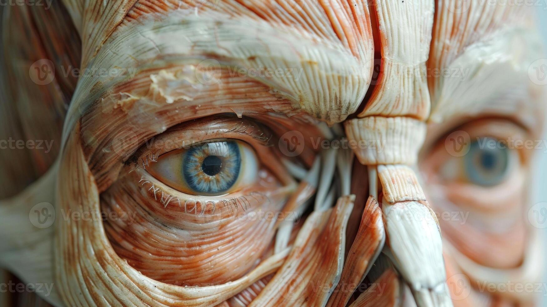 The twitch of a facial muscle showing the effort of organizing tered thoughts. photo