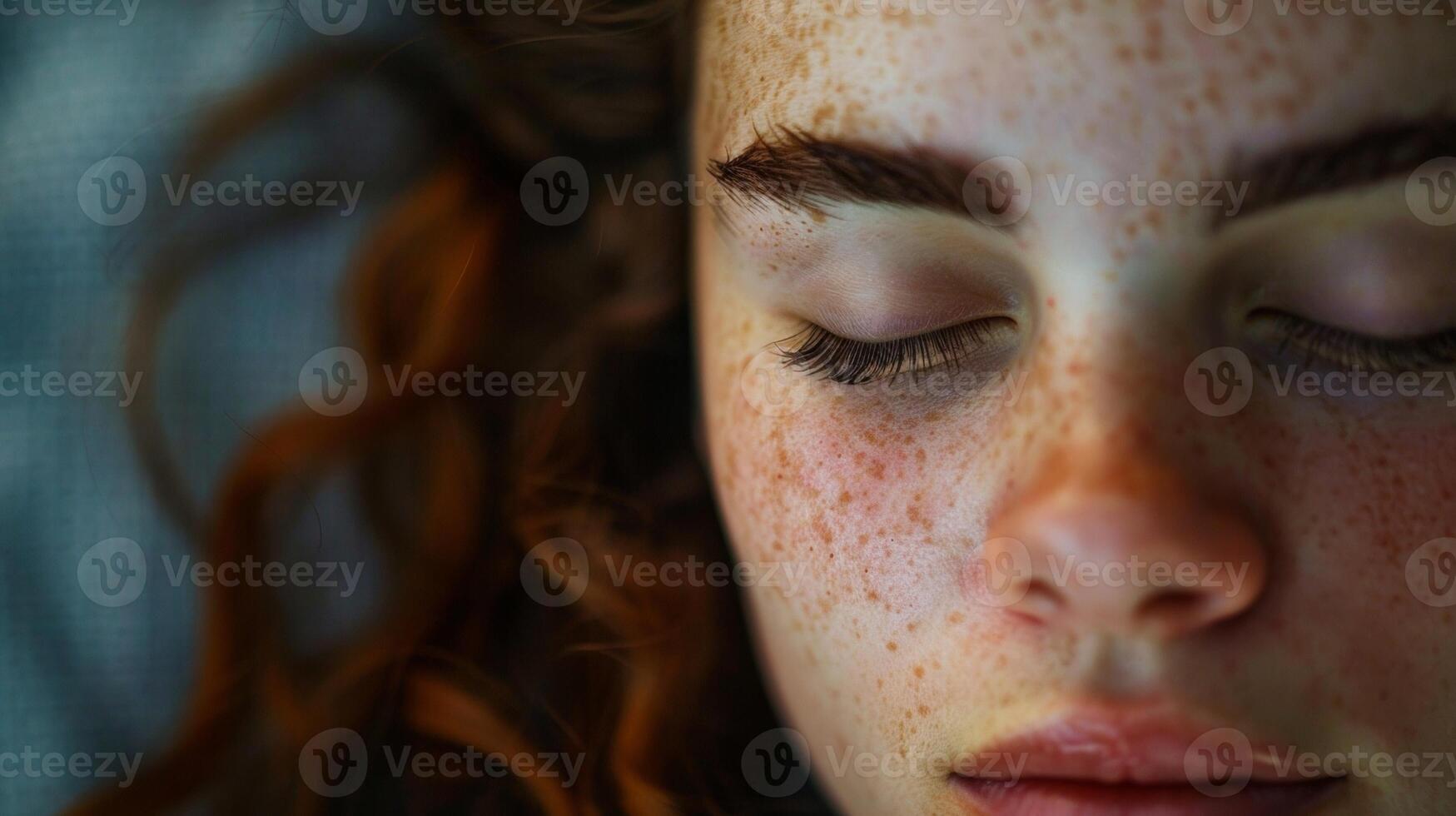 A creased forehead indicating deep concentration and contemplation. photo