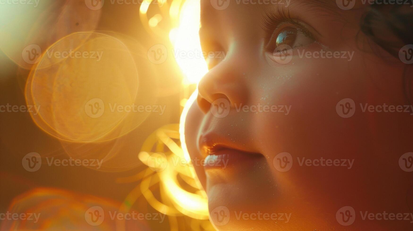 Her skin has taken on a radiant glow as though the little one growing inside is lighting her from within. photo