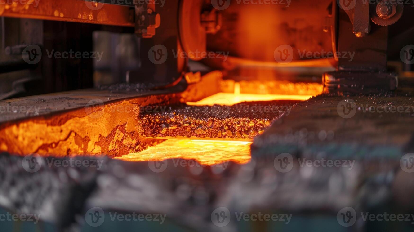 A closeup of specialized equipment capturing and reusing excess heat in a foundry photo