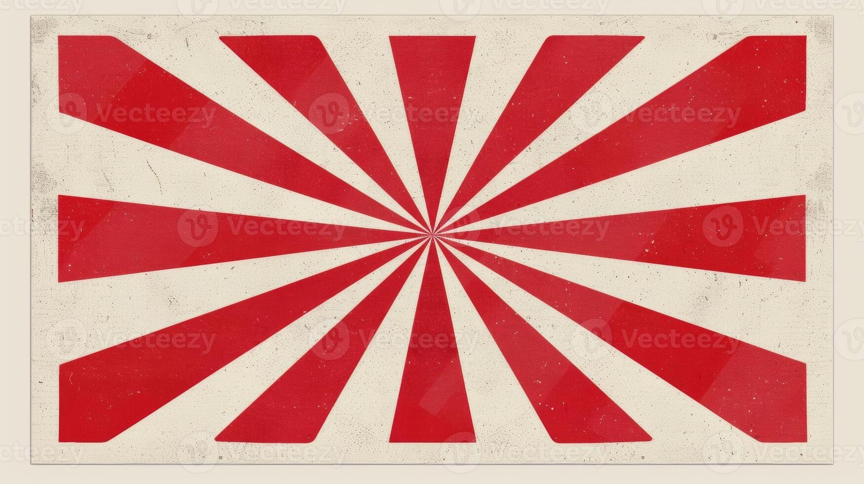 Blank mockup of a retroinspired sports ticket in bold red and white stripes reminiscent of a classic game photo