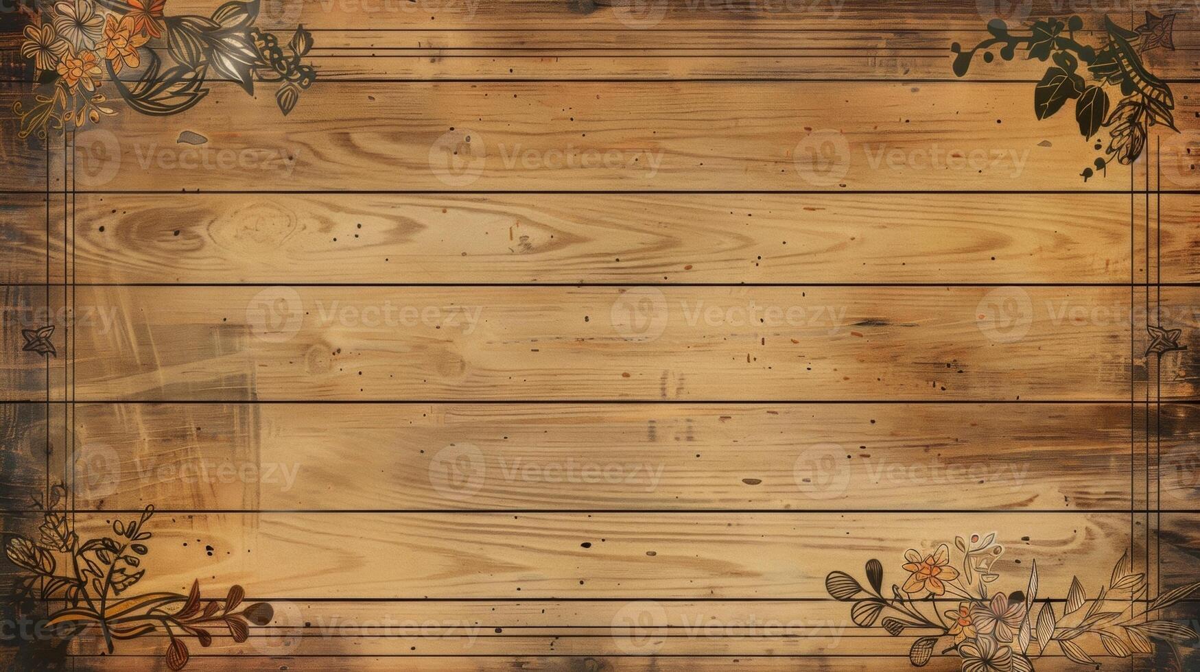 A rustic certificate design featuring a wooden background and handdrawn elements giving a warm and charming feel for community or volunteer recognition photo