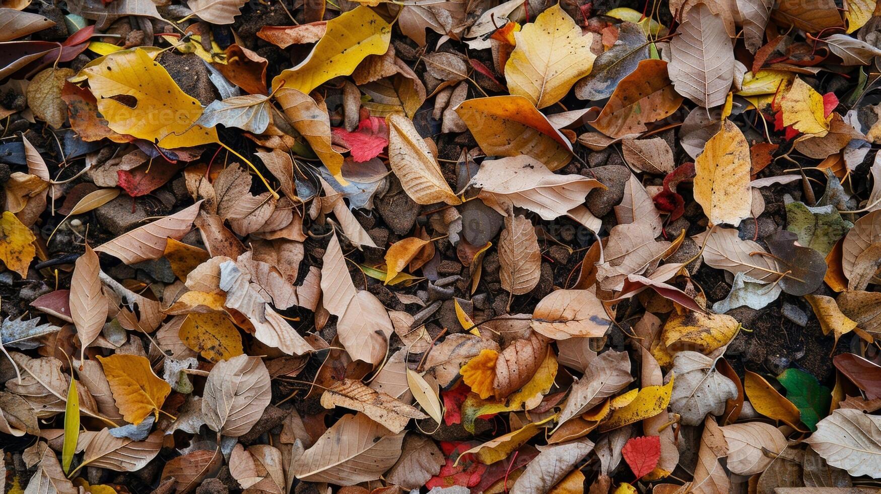 An image of a nutrientrich compost pile being created from a mixture of autumn leaves and various biofuel crop remnants. This compost will act as a natural fertilizer returning essential photo