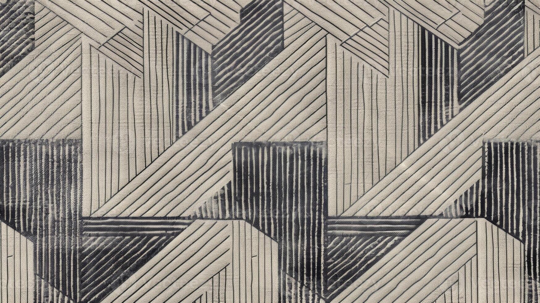 As we move on a bold and modern design catches our eye with a geometric pattern made up of recycled paper highlighting the use of sustainable materials in the wallpaper. photo