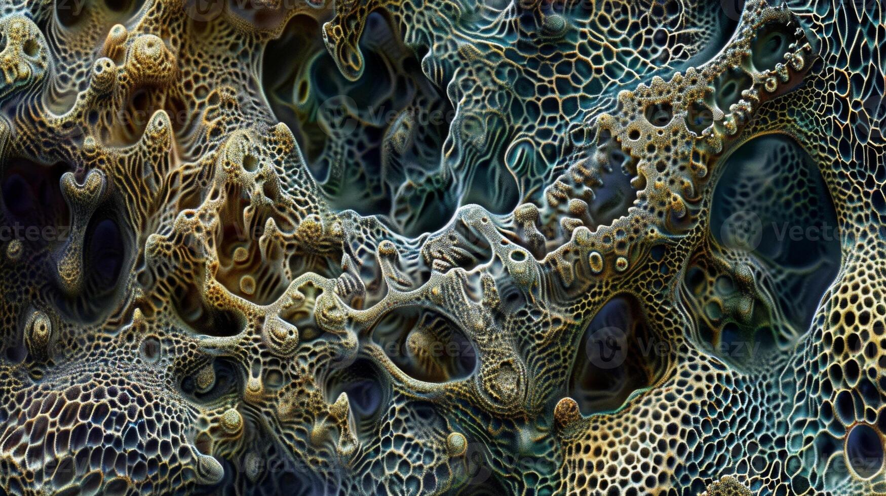 A mosaic of tiny pores and tiny hairs creating a unique and intricate landscape full of depth and detail. photo