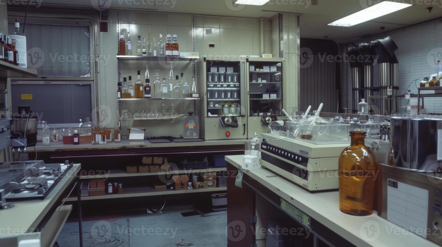 A lab at the coking plant used to analyze samples of coke for quality control and improvement purposes photo