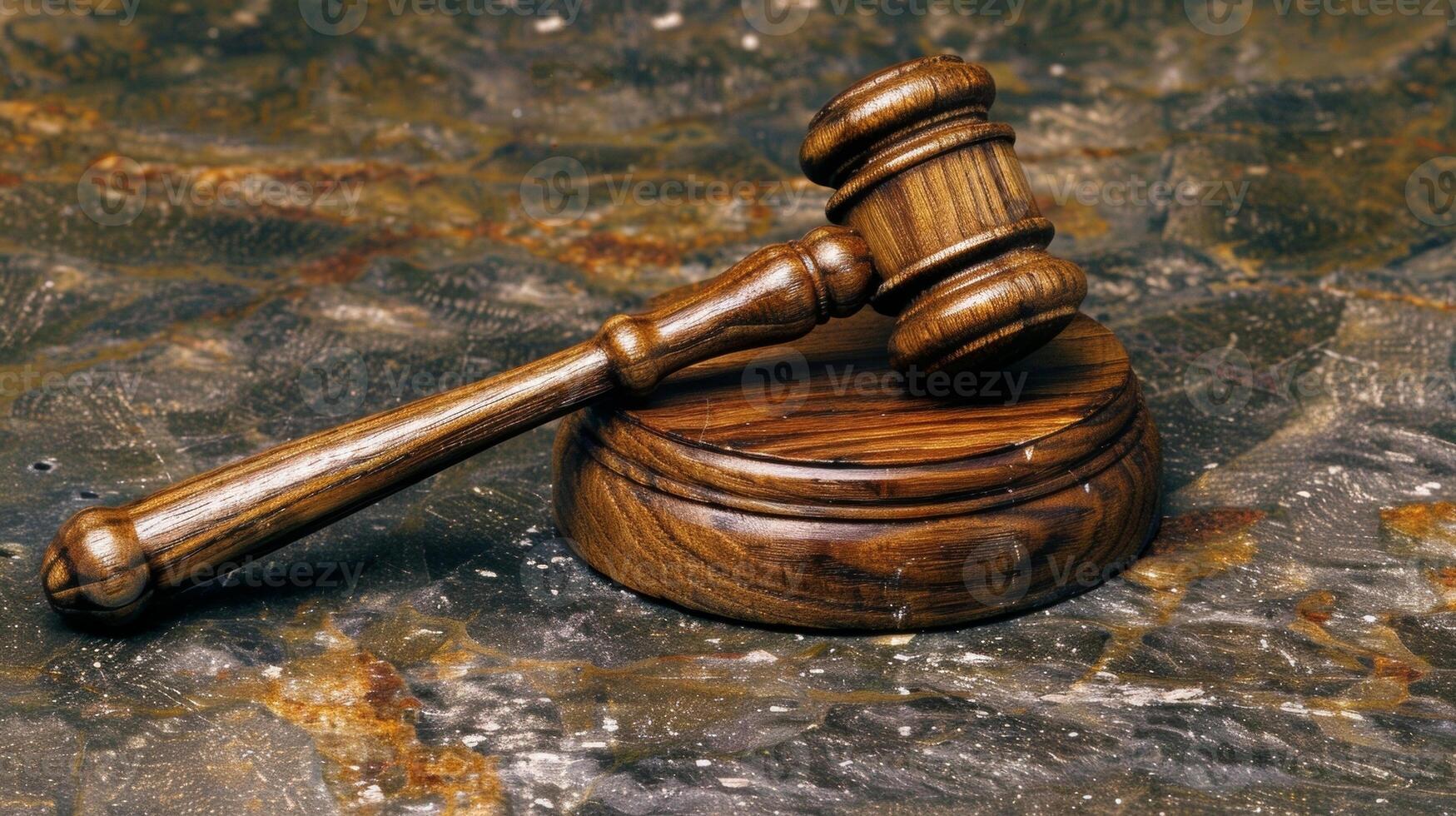 A close crop of a wooden gavel resting on a podium ready to be used by the schools headmaster during the annual award ceremony for academic excellence and service photo