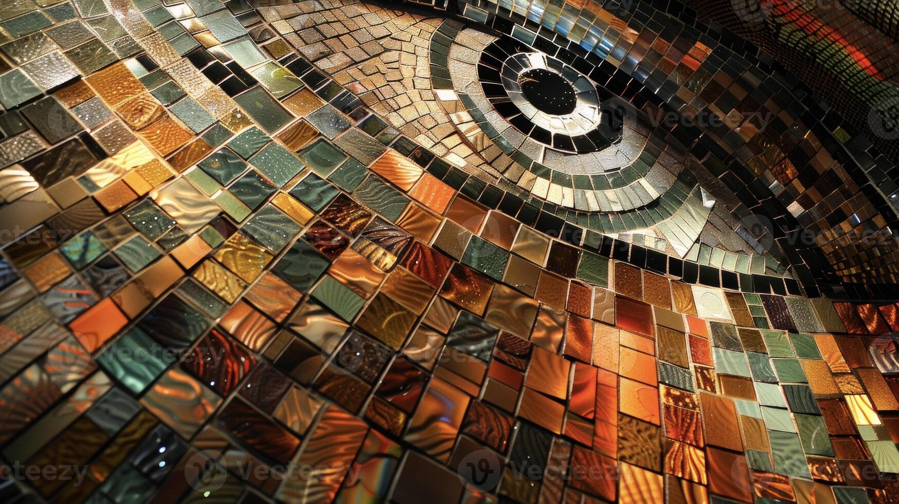 A mosaic of abstract patterns and textures mirroring the diverse sounds and rhythms of the music. The image beckons the viewer to get lost in the eclectic sounds and livel photo